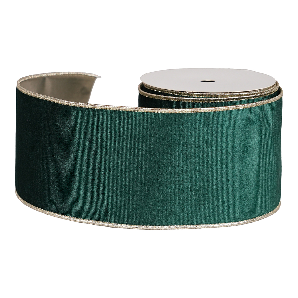 NASTRO VELLUTO RIGATO 10CM. 9,14MT. DKG