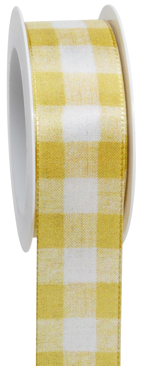 NASTRO A QUADRI 40MM. 15MT. GOLD-YELLOW