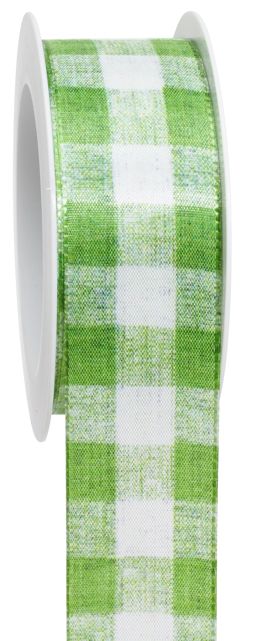 NASTRO A QUADRI 40MM. 15MT. PEA GREEN