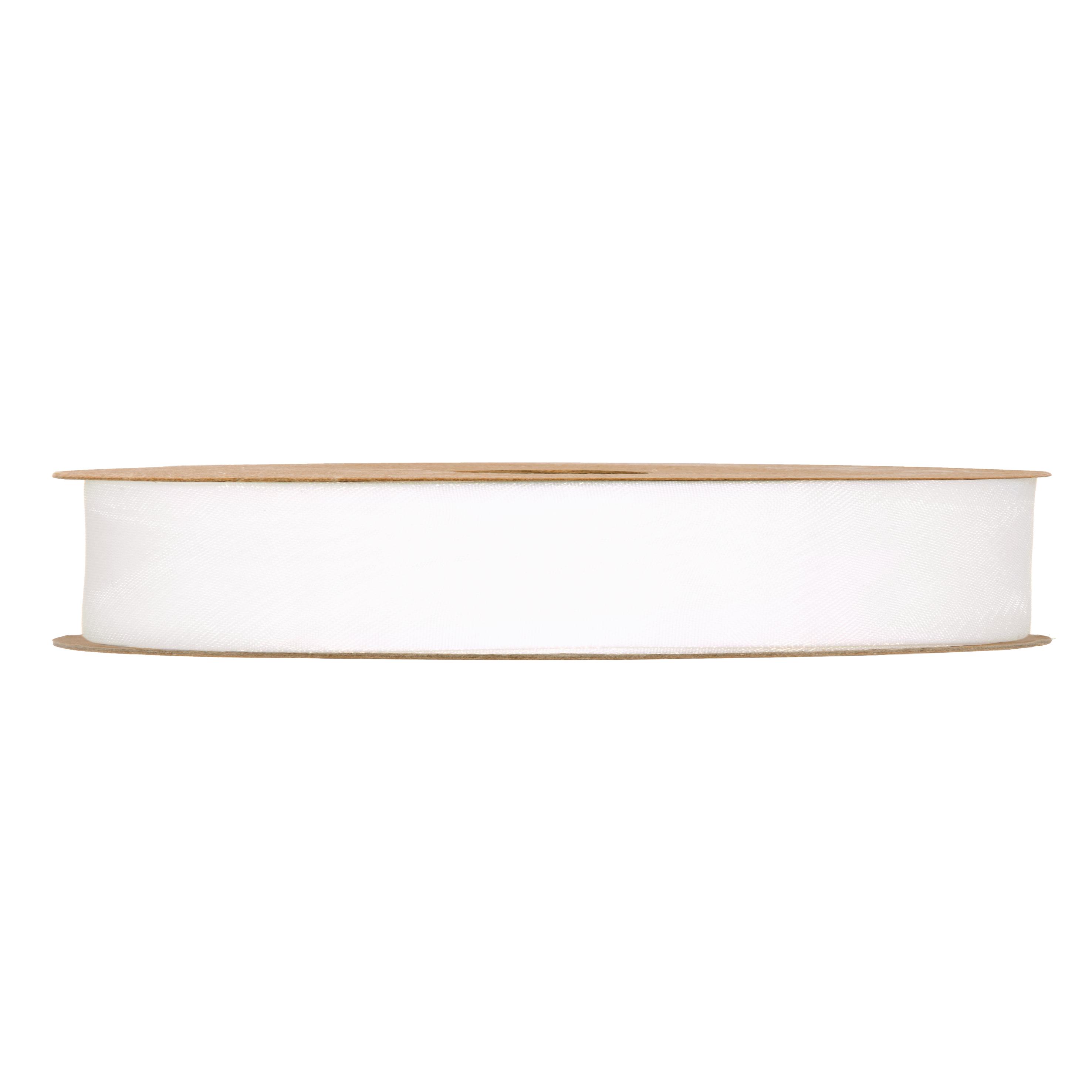 NASTRO ORGANZA MATT 15MM. 50MT. BIANCO