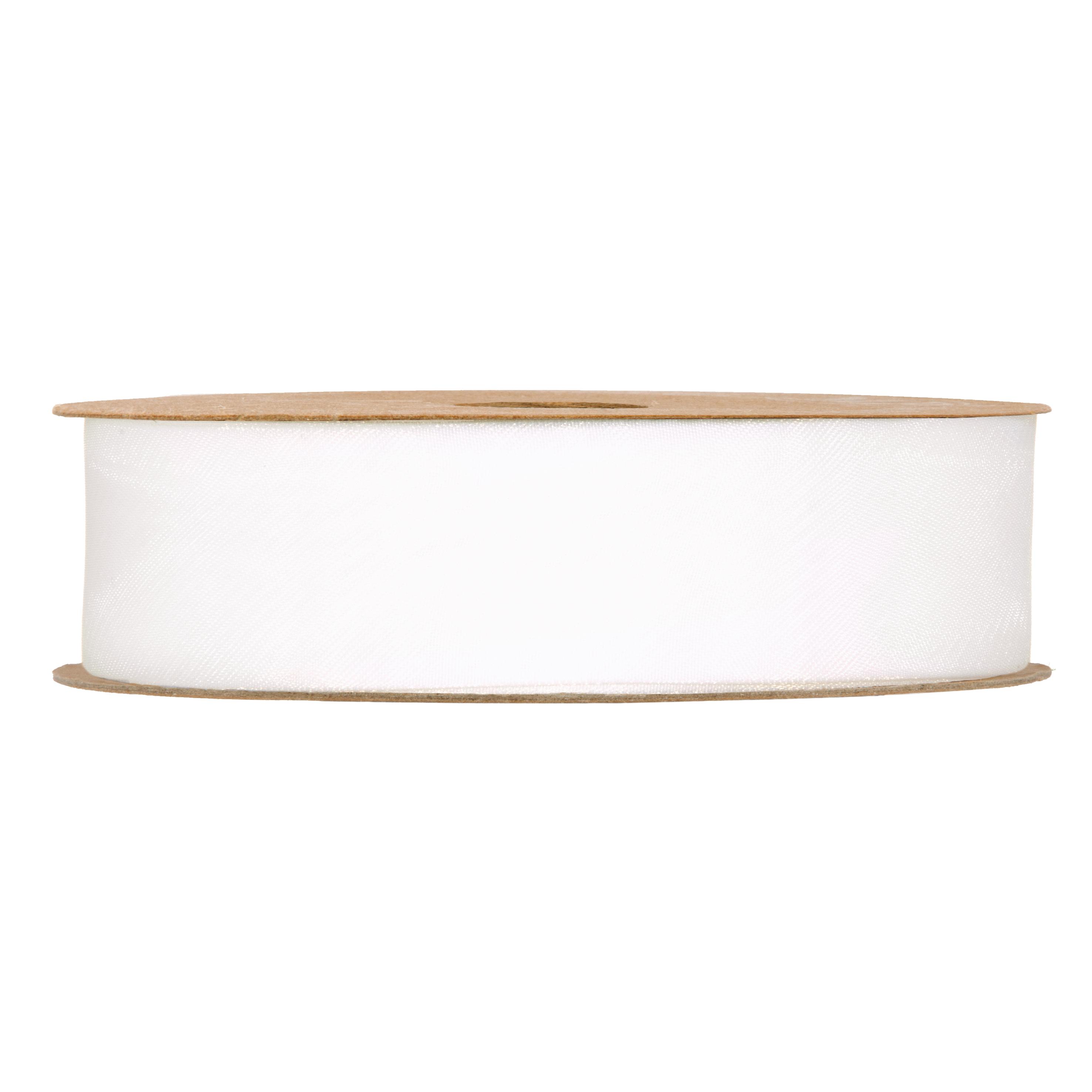 NASTRO ORGANZA MATT 25MM. 20MT. BIANCO
