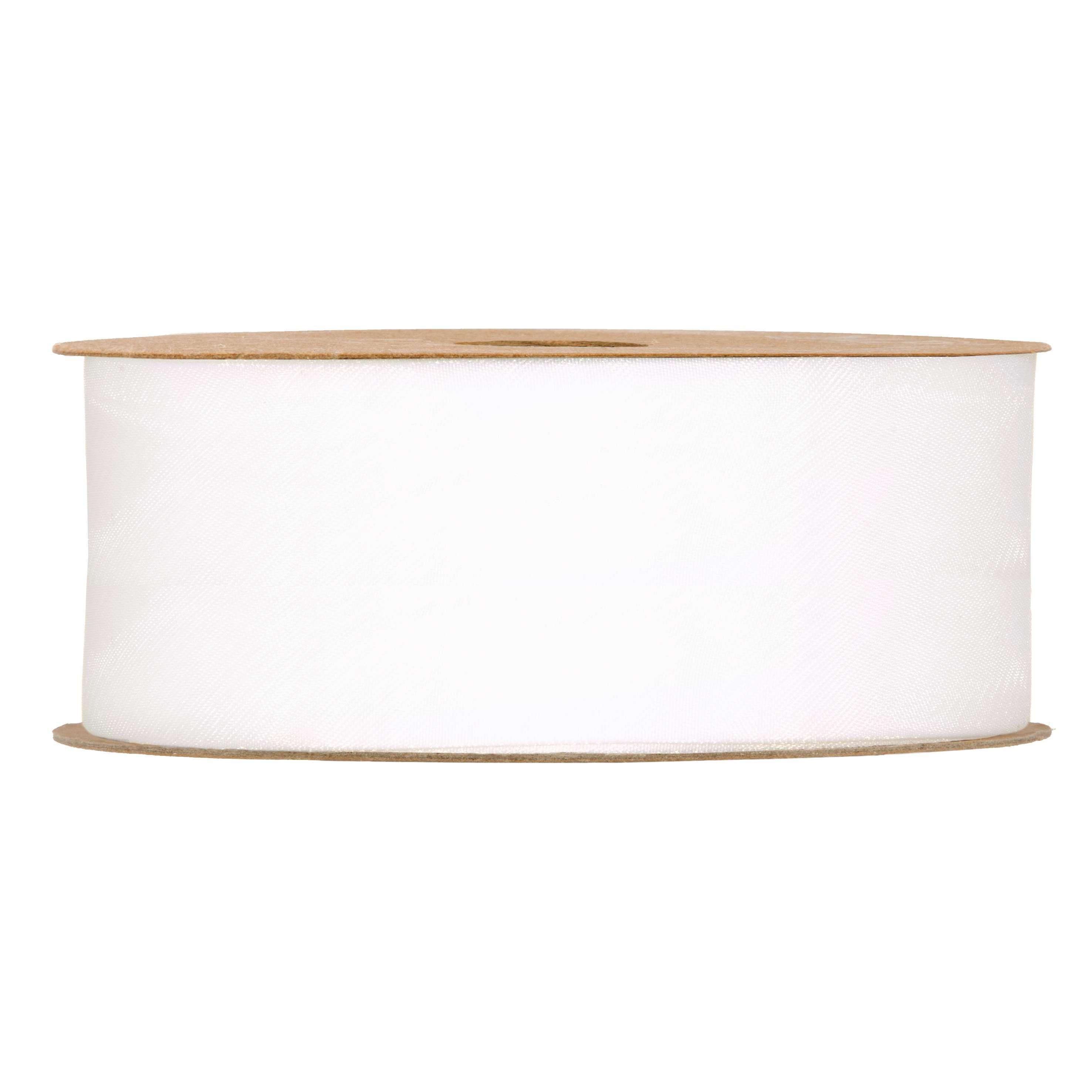 NASTRO ORGANZA MATT 40MM. 20MT. BIANCO