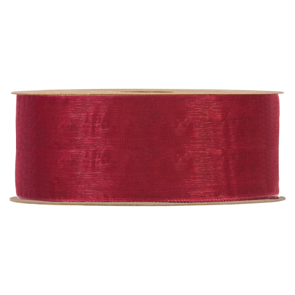 NASTRO ORGANZA MATT 40MM. 20MT. BORDEAUX