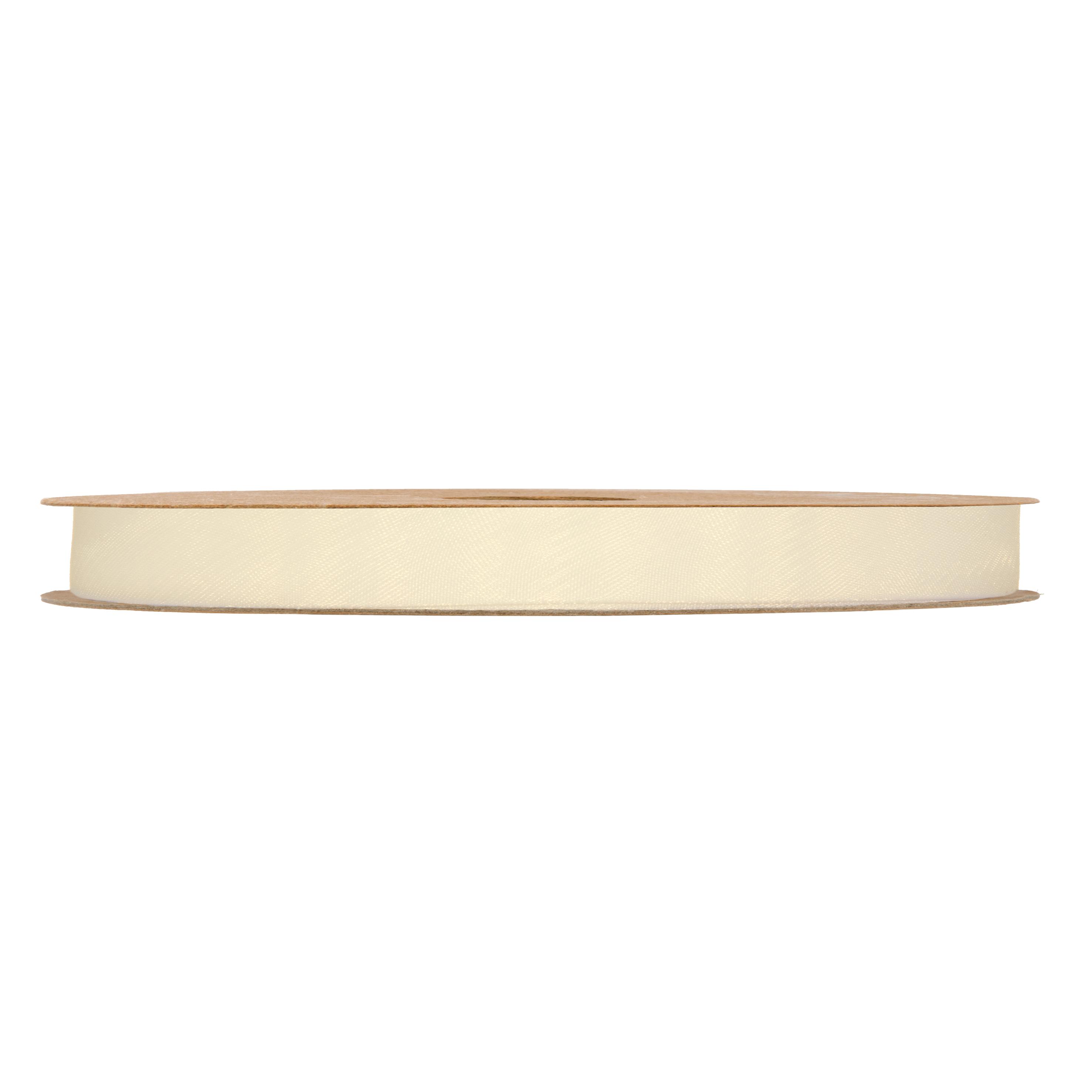 NASTRO ORGANZA MATT 10MM. 50MT. CREMA