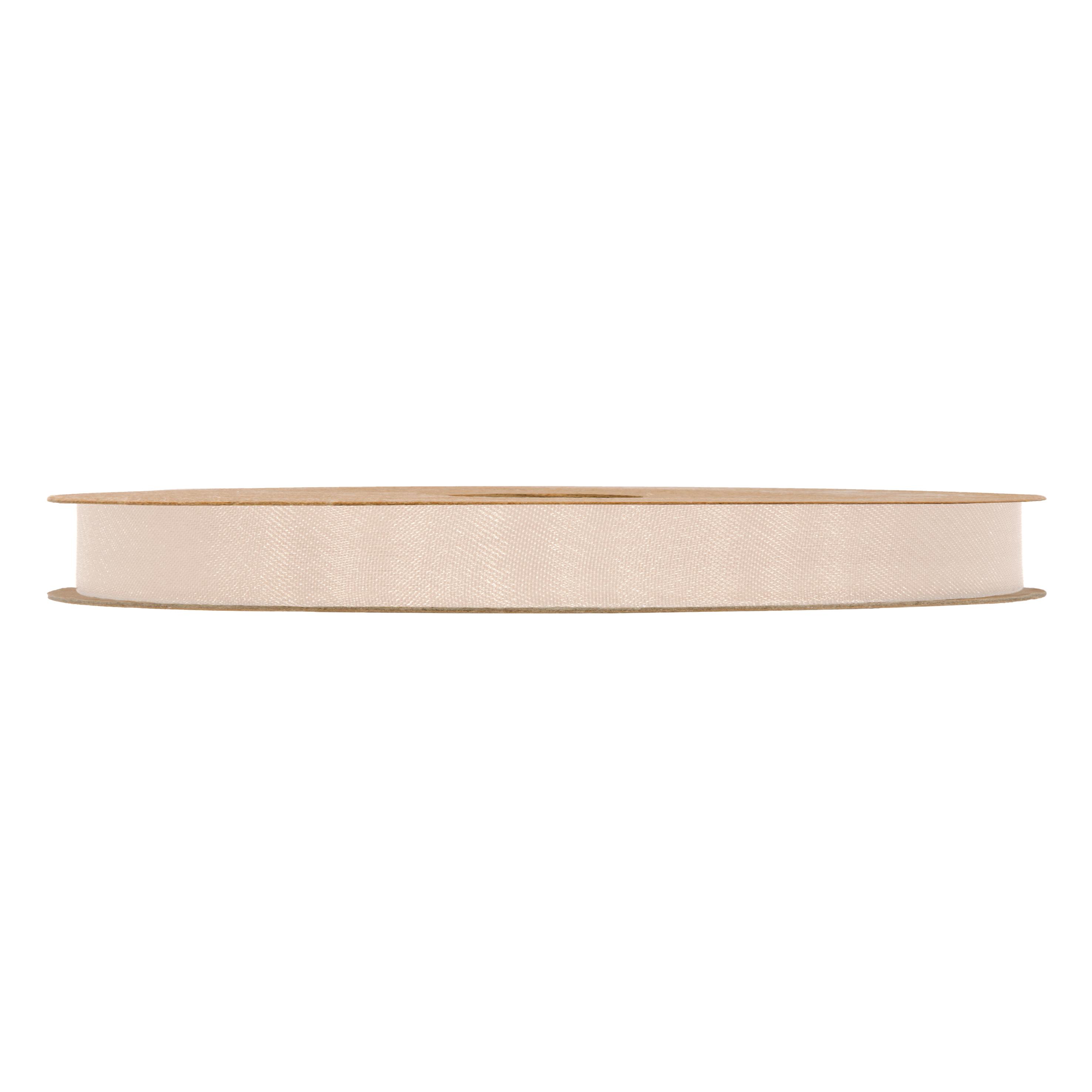 NASTRO ORGANZA MATT 10MM. 50MT. BEIGE