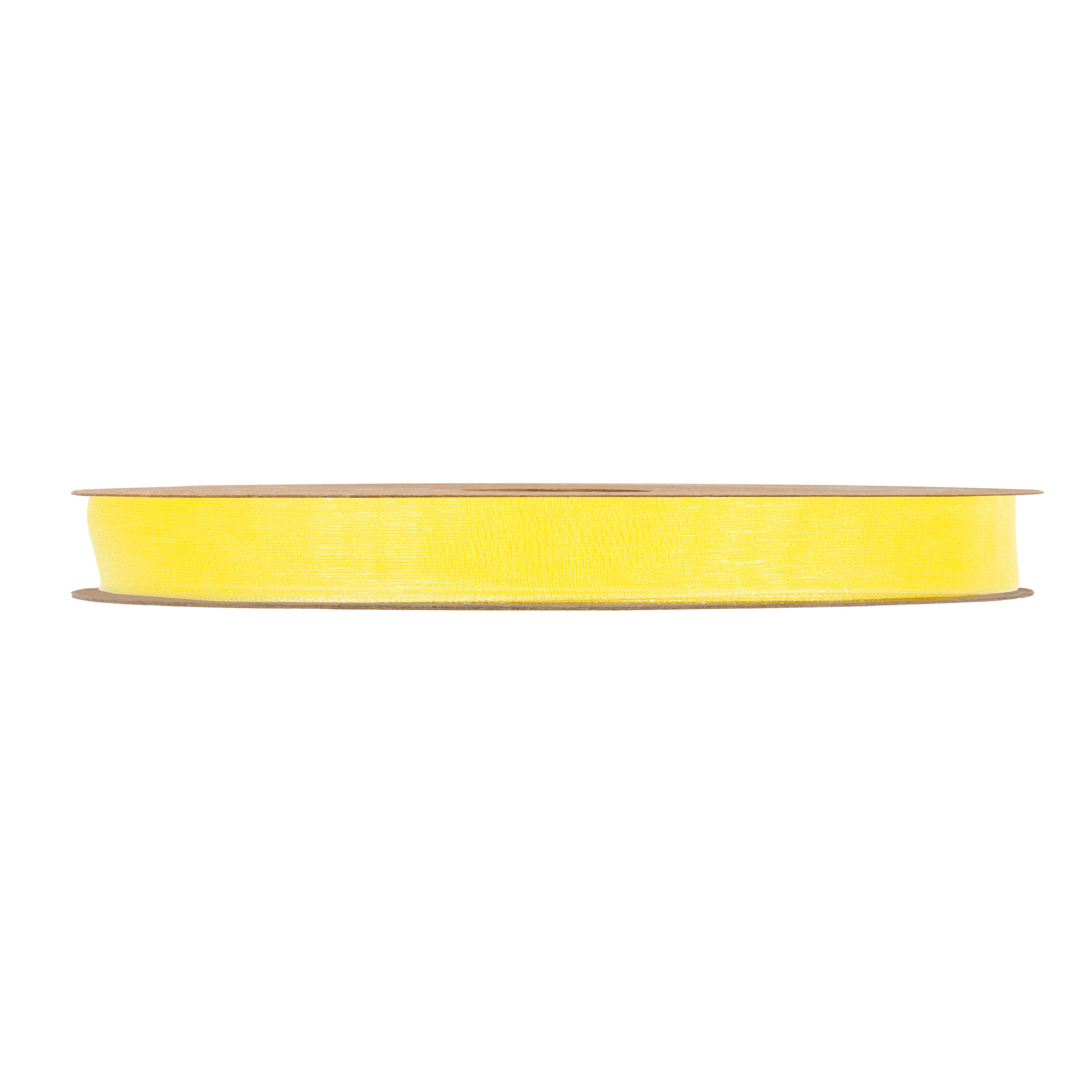 NASTRO ORGANZA MATT 10MM. 50MT. GIALLO