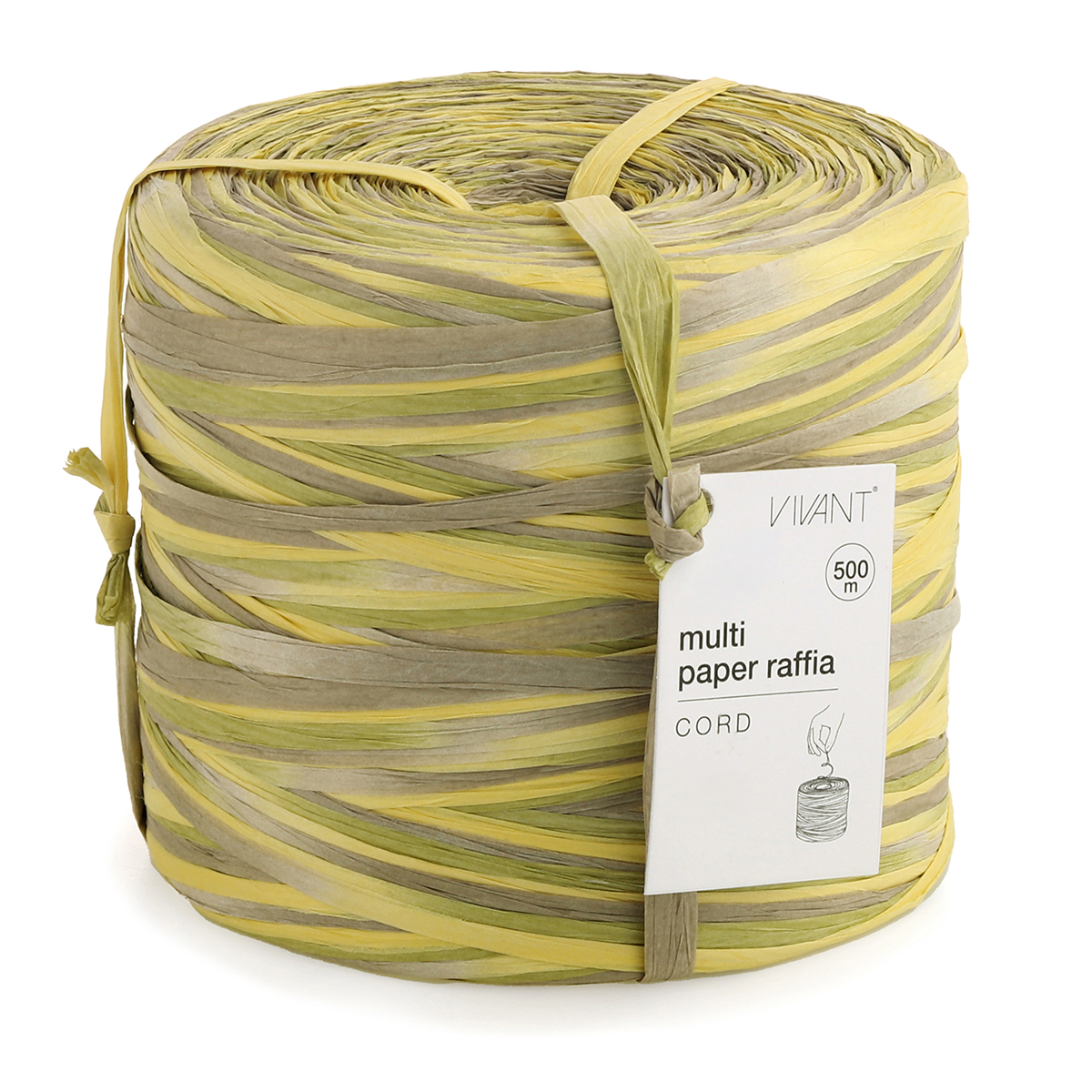 RAFFIA MULTI PAPER 5MM. X500MT. LIMONE