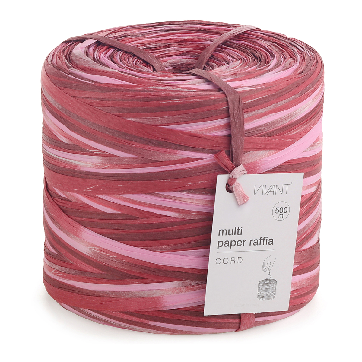 RAFFIA MULTI PAPER 5MM. X500MT. BORDEAUX