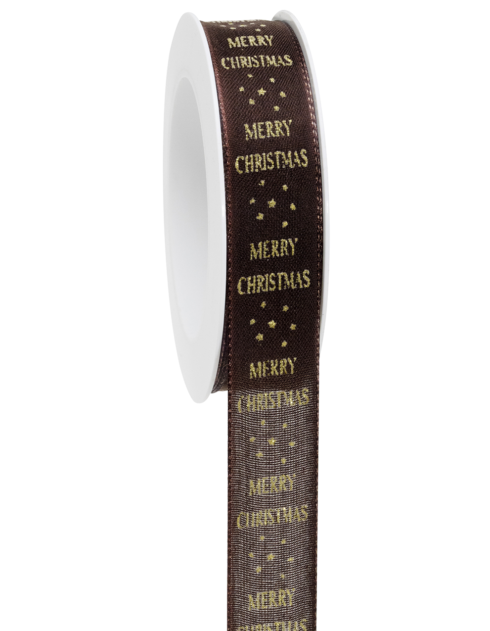 NASTRO MERRY TO YOU 25MM.18MT. MARRONE
