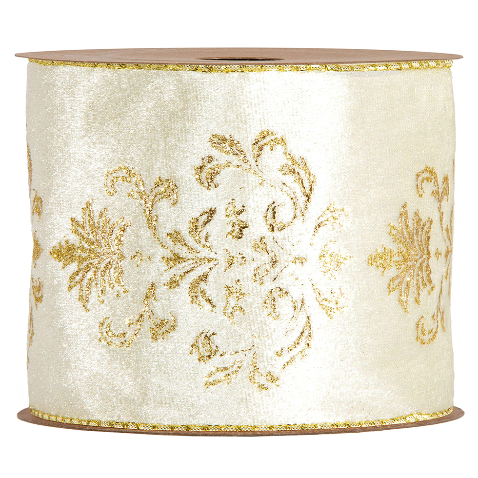 NASTRO LILIBETH 100MM. 10MT. CREMA