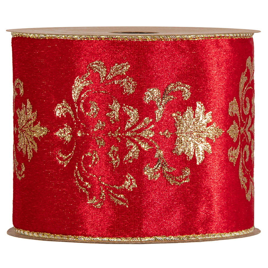NASTRO LILIBETH 100MM. 10MT. ROSSO