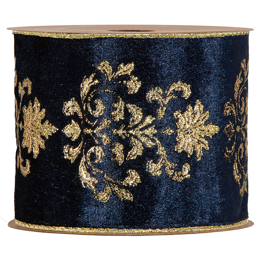 NASTRO LILIBETH 100MM. 10MT. BLU NOTTE
