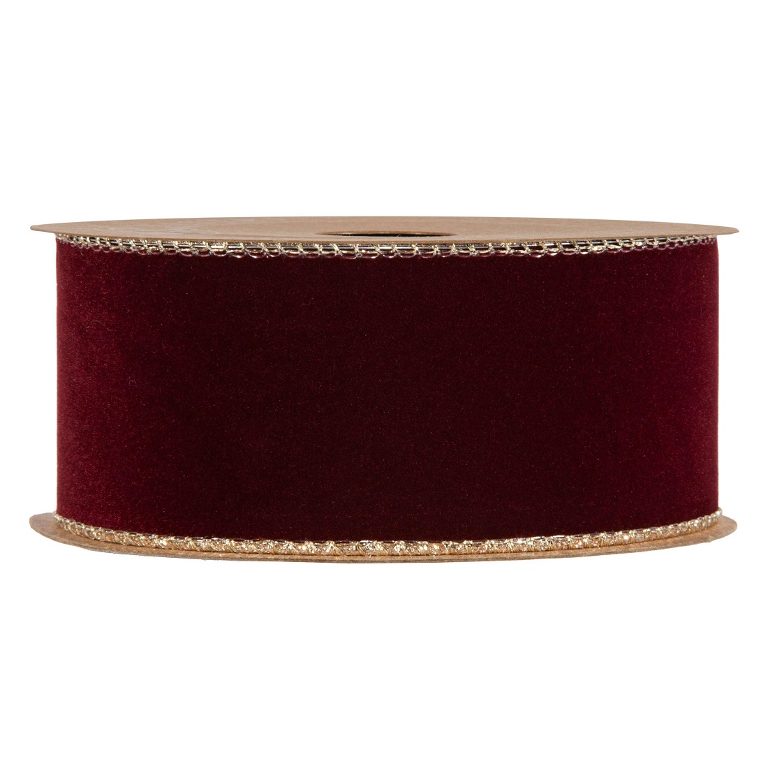 NASTRO VELVET ANIMATO 40MM. 10MT. BORDEAUX