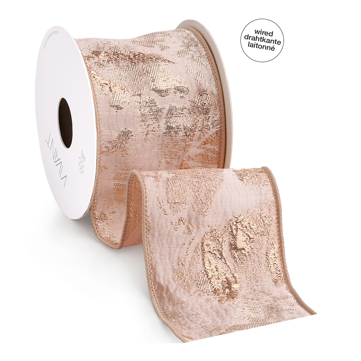 NASTRO FLORIZE 70MM. 5MT. ROSA ANT.