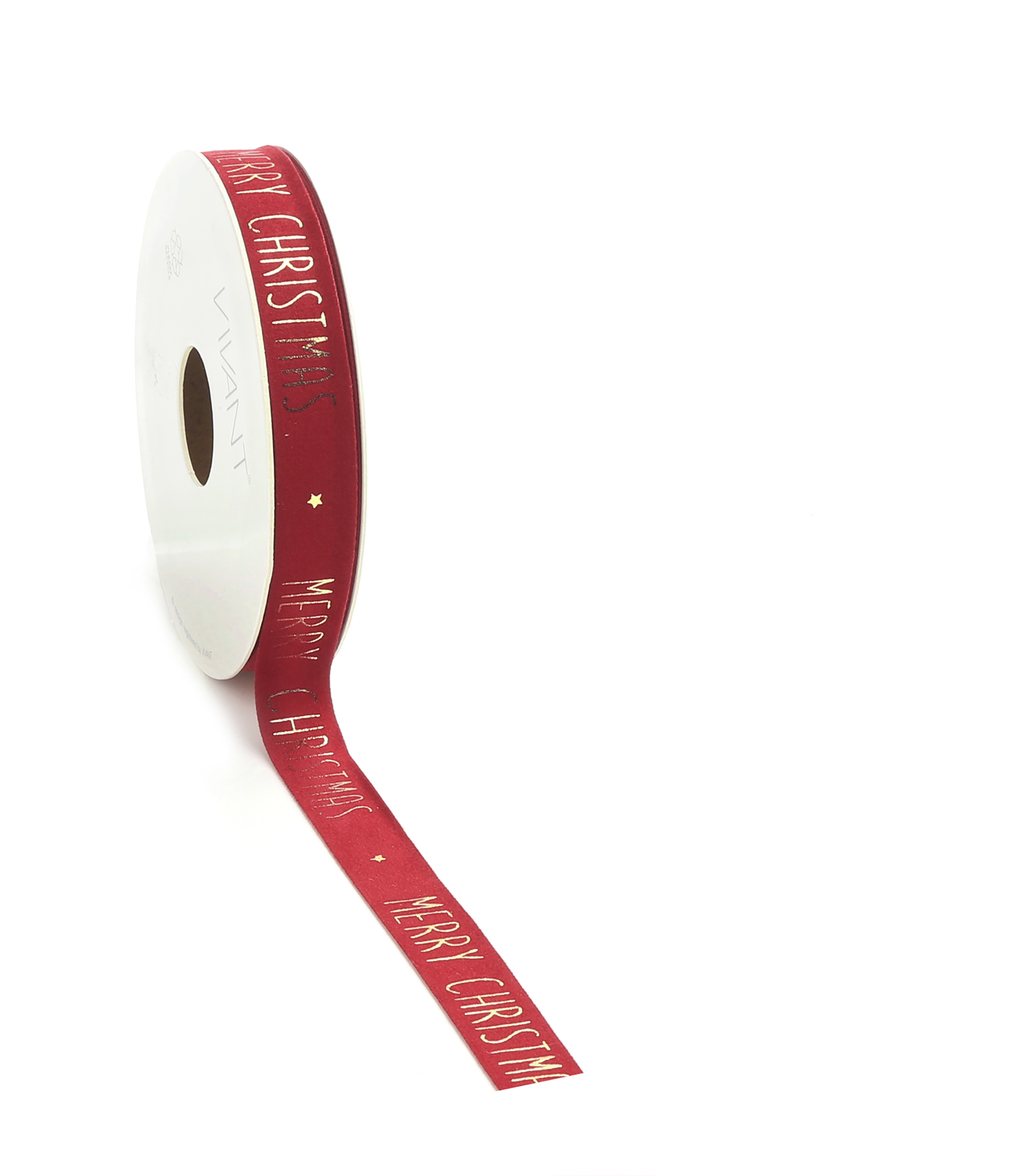 NASTRO VELVET XMAS 15MM. 5MT. ROSSO