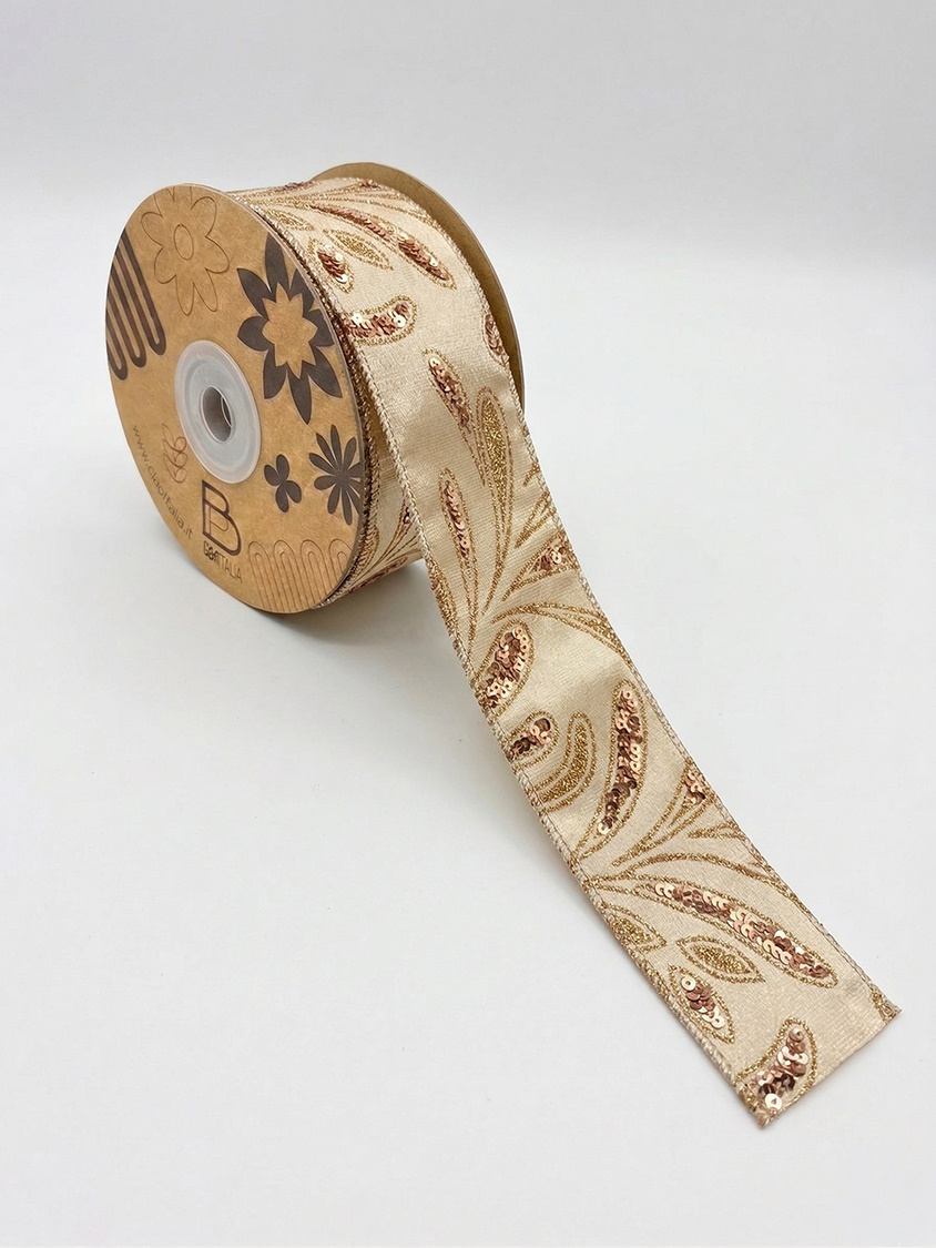 NASTRO MAYFAIR 65MM. X10MT. CHAMPAGNE