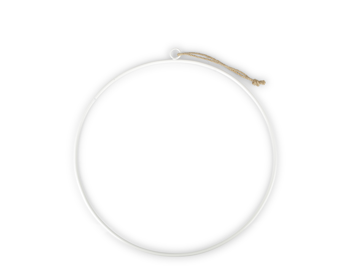 ANELLO MET.DA APPEND. 3PZ. D30CM. BIANCO