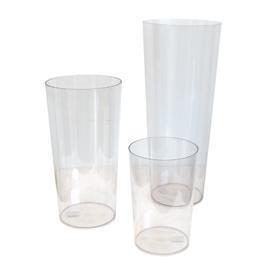 VASO DECOR D18 H35CM. MEDIO TRASP.