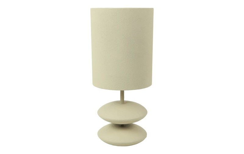 LAMPADA DA TAVOLO JANEL MET. D20 H44,5CM. CREMA