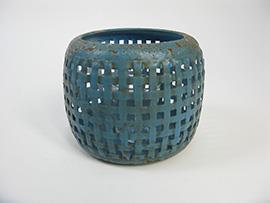 PORTACANDELA MET.VETRO H11,5 D14CM.--NETTO-----