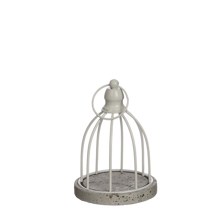 GABBIETTA CON BASE CEM. H17,5 D12,5CM.