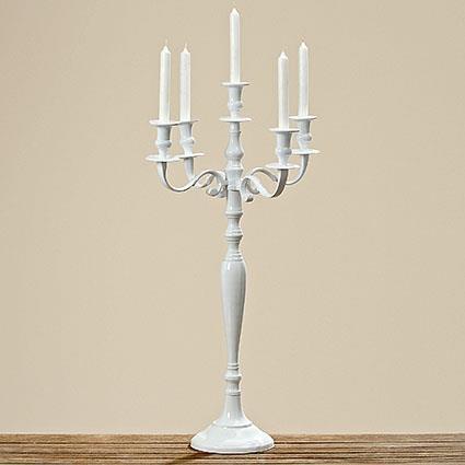CANDELABRO VICTORIA H77CM. BIANCO