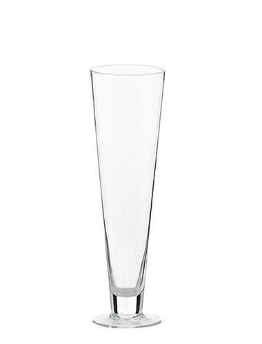 VASO CONO CON PIEDE D12,5 H60CM.