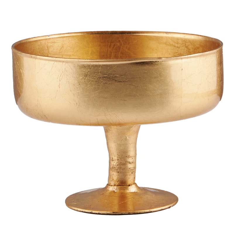 PATERA RING D19 H.14CM. ALBIZIA ORO