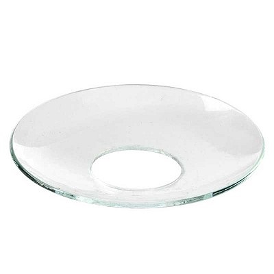 ANELLO IN VETRO SALVA CERA D6,3CM. 12PZ.