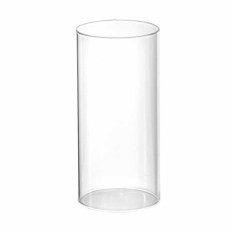CILINDRO PARAFIAMME VETRO D7 H23CM. DOPPIO FORO