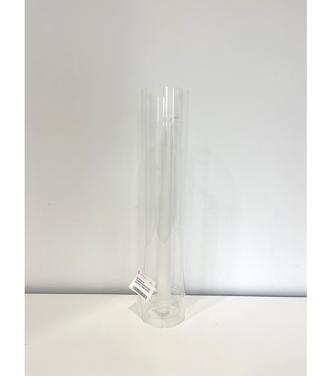 CILINDRO DOPPIO FORO D6,5 H35 C/BASE VETRO