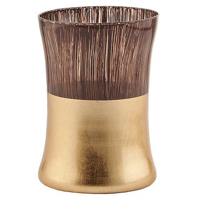 VASO D13,5 H19 6PZ TUIA MARRONE