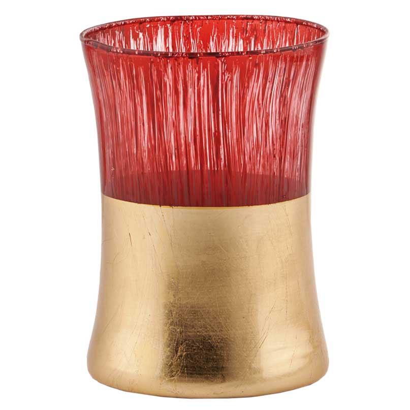 VASO D13,5 H19 TUIA ROSSO SCURO