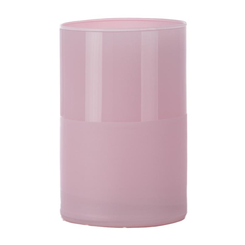 CILINDRO H30 D10CM. LUCIDO E OPAC. ROSA CH.