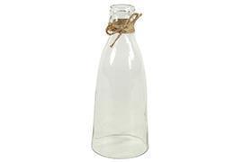 BOTTLE COVER JACIN. H27 D10CM. CLEAR