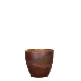 VASO LINDE TONDO H10 D11CM. RUST.