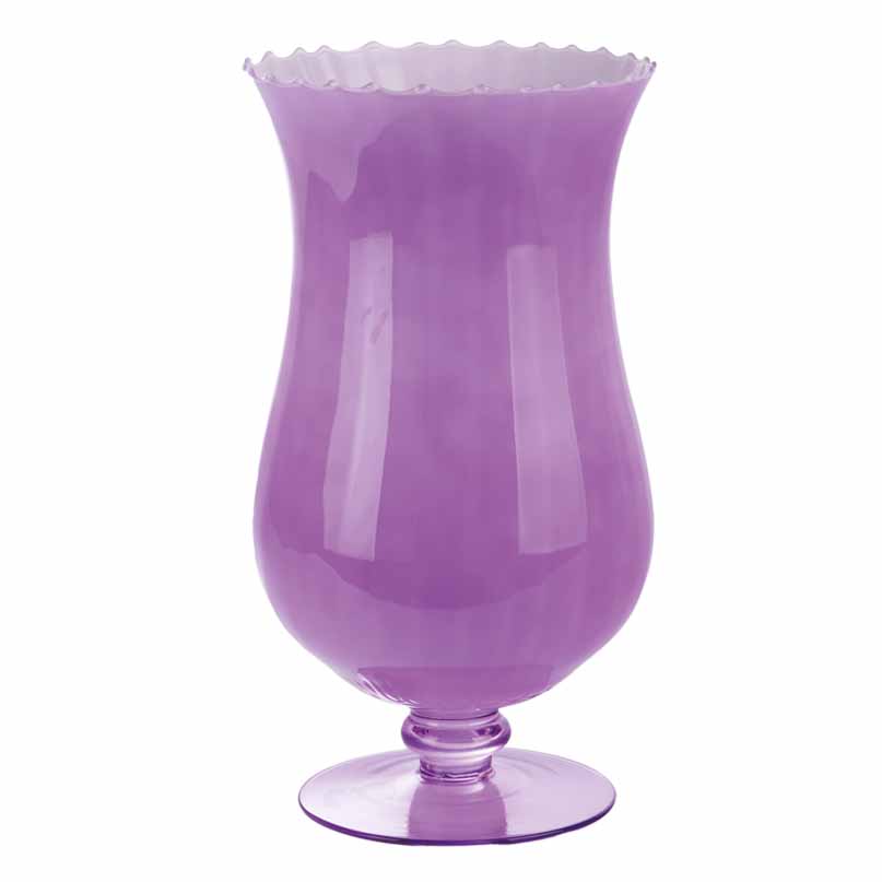 VASO ALTO C/PIEDE H40 D22CM. GLICINE