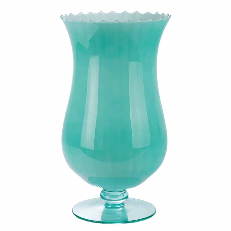 VASO ALTO C/PIEDE H40 D22CM. TIFFANY
