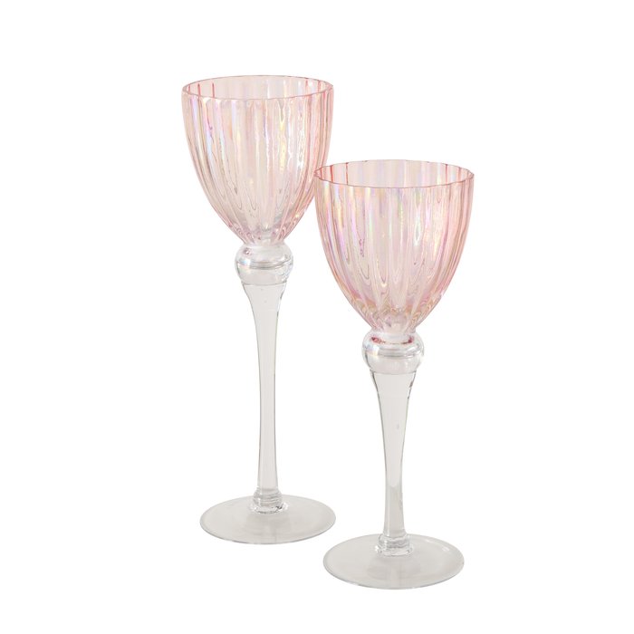 CALICI ROSE' S/2PZ. H30-35CM. PINK