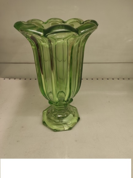VASO FAZZOLETTO C/PIEDE D18 H27,5CM. VRD MELA