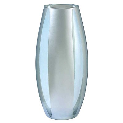 VASO SATIN. D16 H37CM. CELESTE