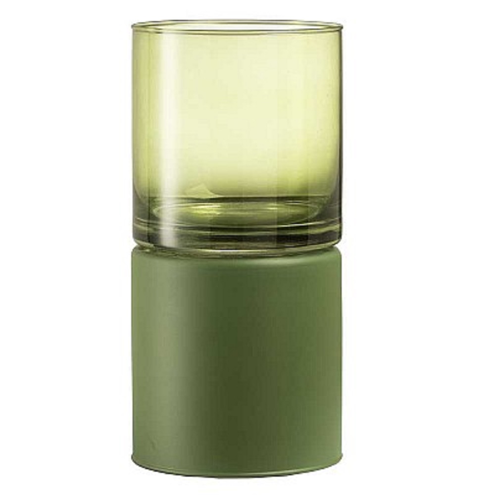 CILINDRO DOPPIO LUCIDO D12 H12+BASE H12CM. VERDE