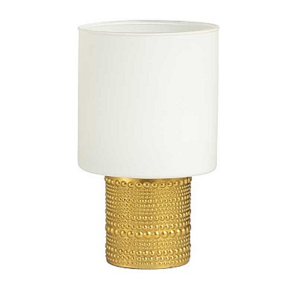 CILINDRO BIANCO D12 H12 +BASE ORO D7 H7CM.