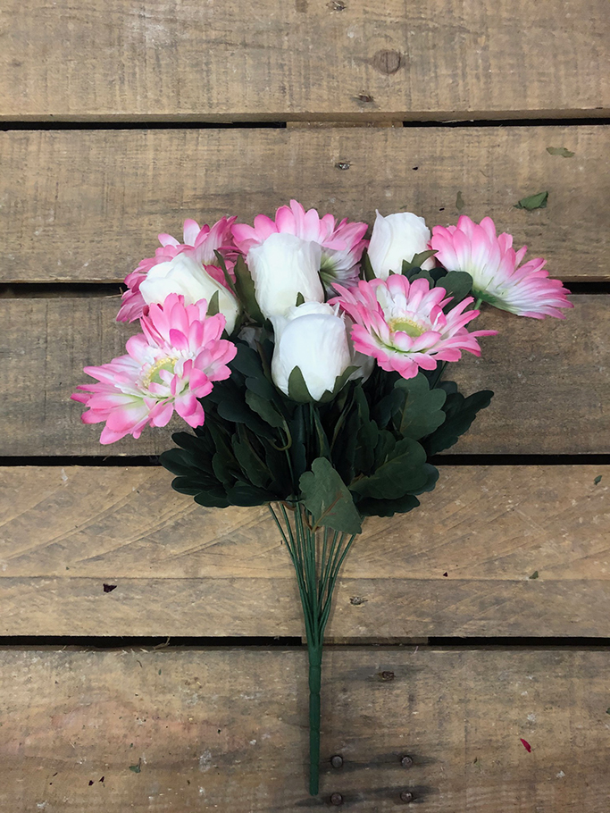 BUSH GERBERA E BOCCIOLI X12 PNK