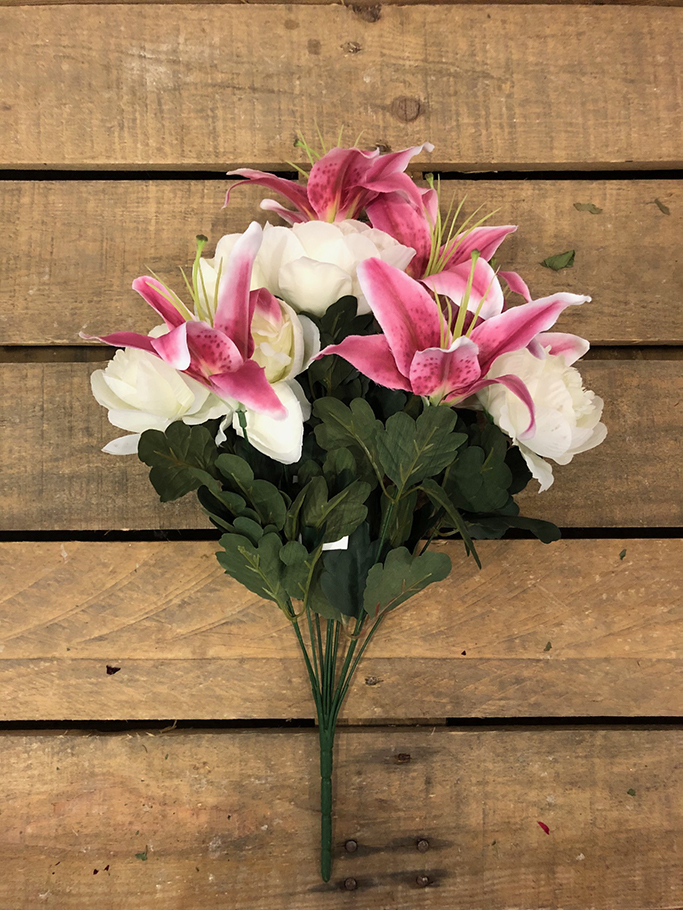 BUSH LILIUM E PEONIA X12 CRM