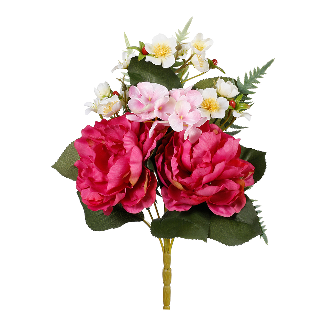 FRONTALE PEONIE 38CM. FUCSIA