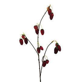 RAMO LAMPONE 79CM. 2PZ. BURGUNDY
