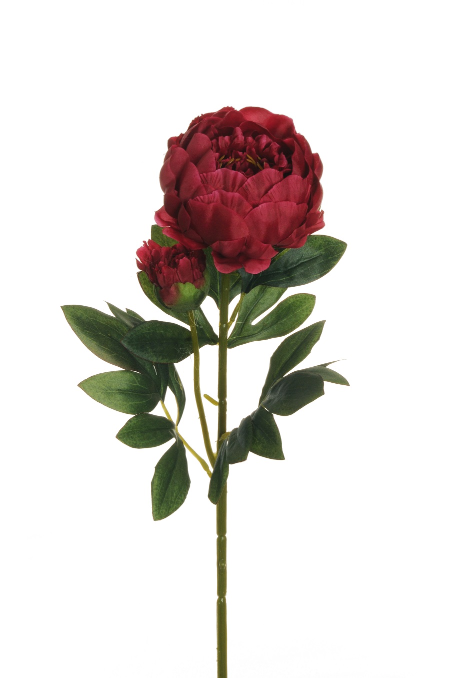 PEONY SPRAY 1FLWR 1BOCC. 66CM. 3PEZZI AMARANTH