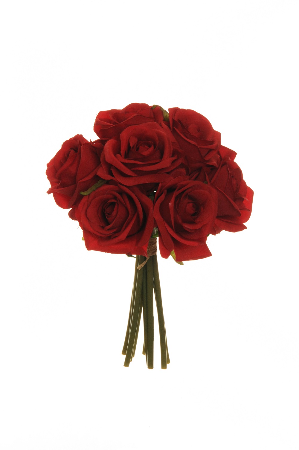 ROSE BRIDAL BUNDLE X9 D7,5 25CM. ROSSO
