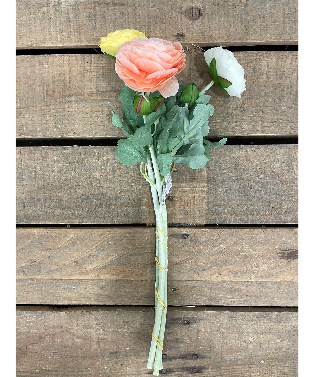RANUNCULUS 50CM. 3PZ. COL.ASS.